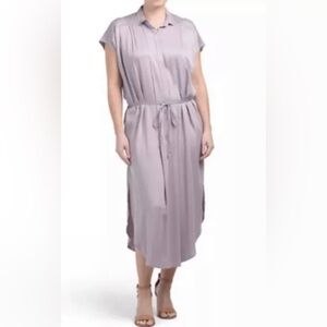 DRESS - Women's Young, Fabulous And Broke Lavender Shirt Dress. Size Medium.